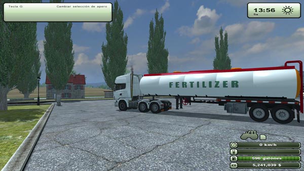 Mobile fertilizer refuel tanker 