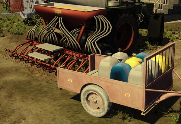 Small seeds and fertilizer trailer 