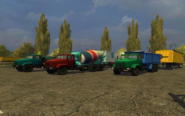 KRAZ AND TRAILERS PACK 
